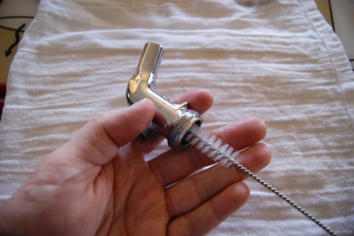 Scrub faucet parts