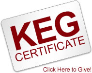 Kegerator Gift Certificate