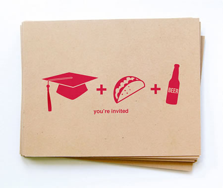 a graduation kegerator