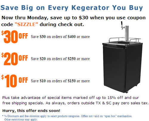 Summer Kegerator Sale